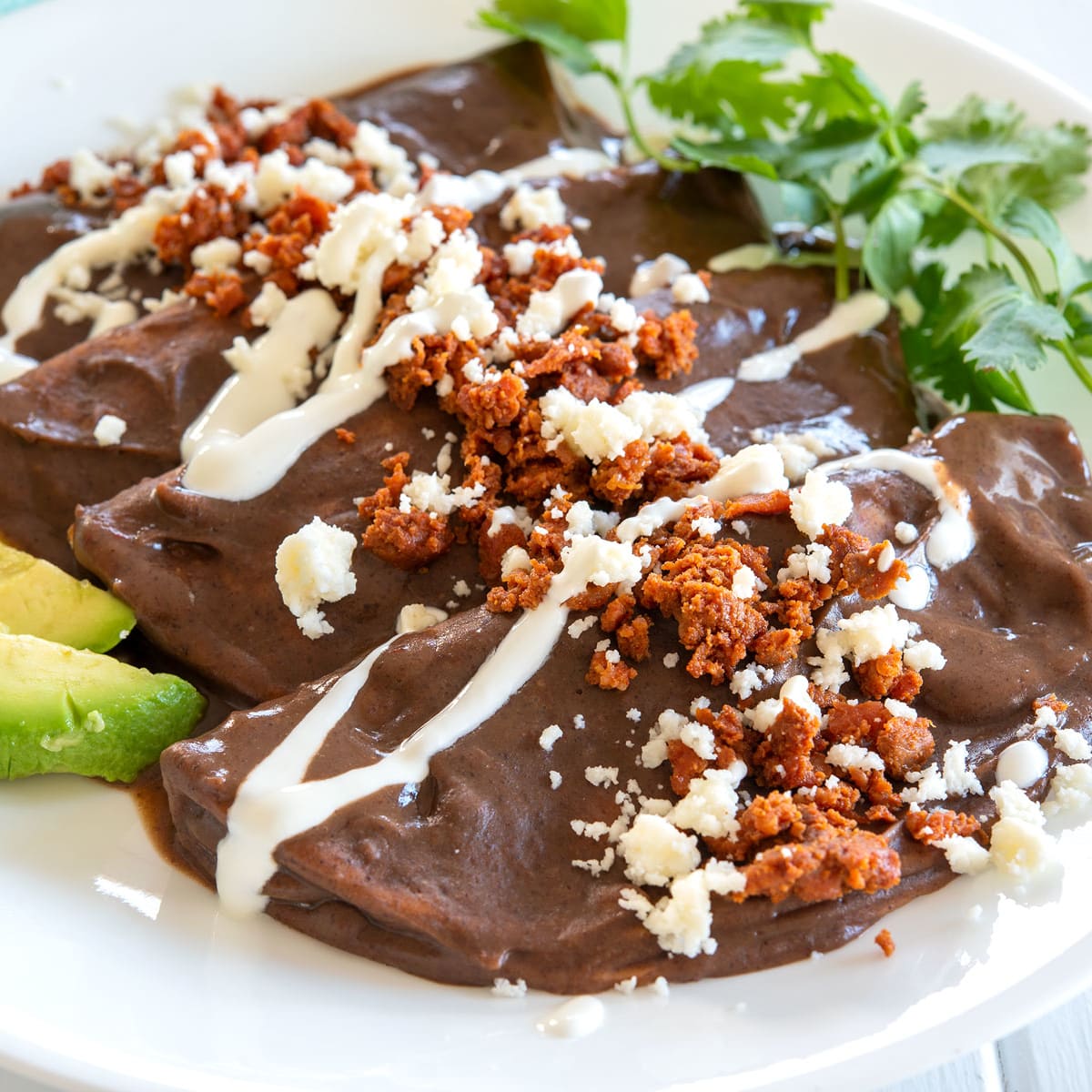 Tortillas Bañadas en Frijoles (Enfrijoladas) El Hábito en Casa