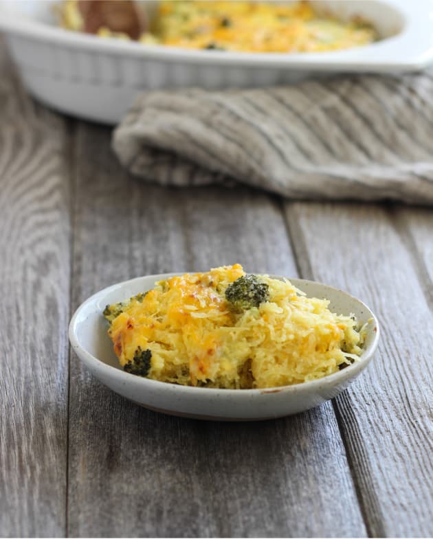 Broccoli Cheddar Spaghetti Squash Bake Image