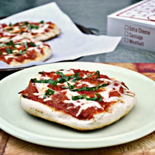 Grilled pizza photo
