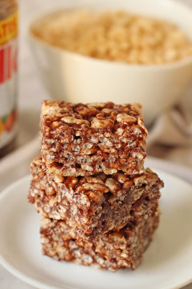 Gluten Free Rice Krispie Treats Nutella & Peanut Butter Make 'em