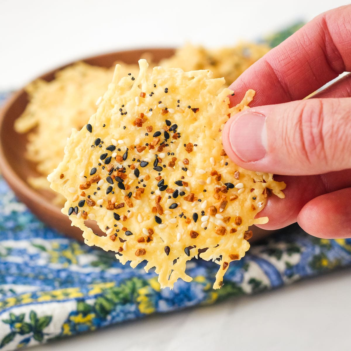 toaster oven parmesan crisps photo