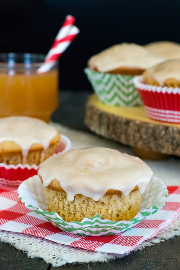 Glazed Apple Cider Muffins Food Fanatic