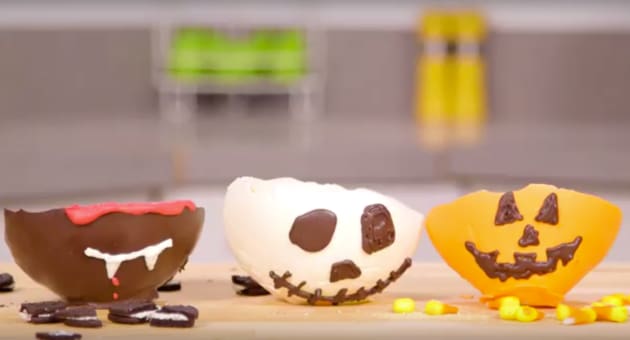 Edible Halloween Inspired Chocolate Bowls