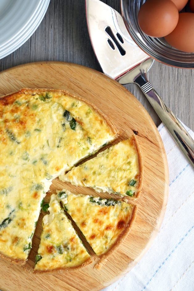 Spring Vegetable Quiche Recipe - Food Fanatic