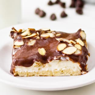 Almond joy cream pie bars photo