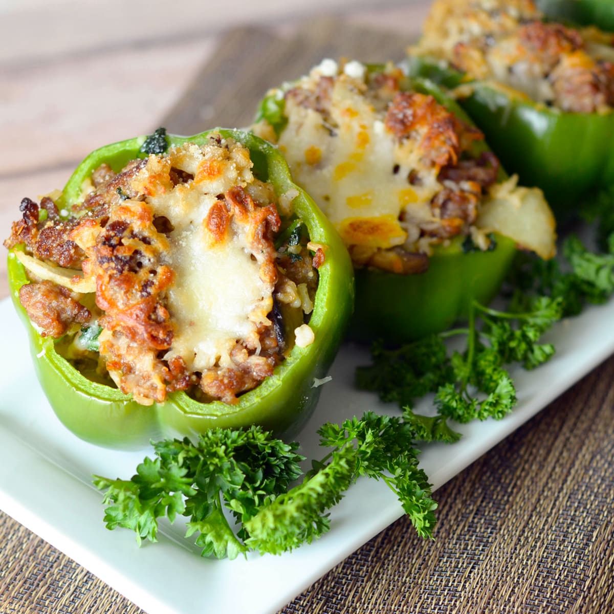 Italian sausage 2025 stuffed peppers