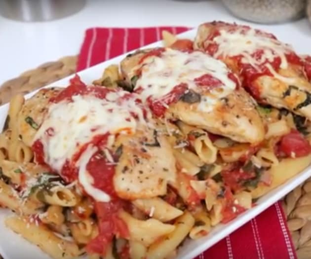 One Dish Chicken Parmesan