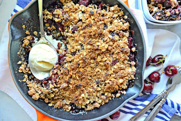 Dairy-Free Skillet Cherry Crisp Photo