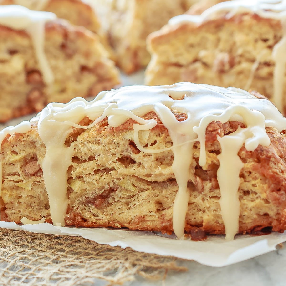 Apple Cinnamon Scones Recipe Food Fanatic