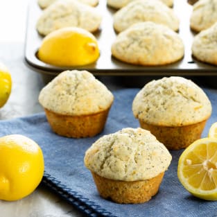 Lemon poppy seed muffins photo