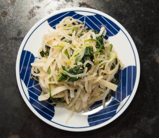 Daikon Salad With Bean Sprouts And Spinach Easy And Healthy By All Day I Eat Food Fanatic