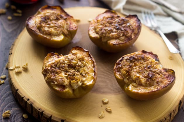 Cheesecake Stuffed Baked Apples Photo