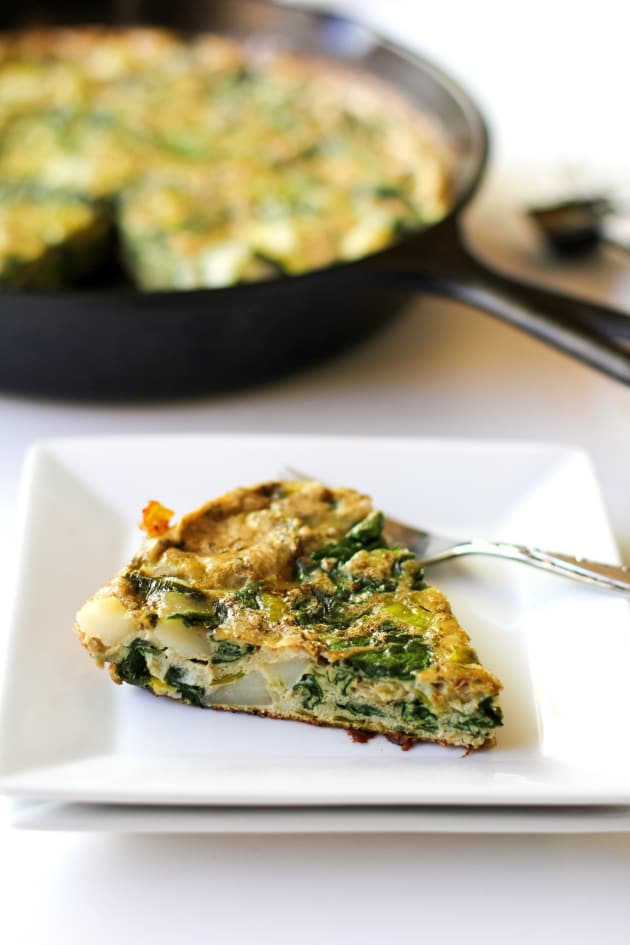 Spinach Leek Potato Frittata Picture