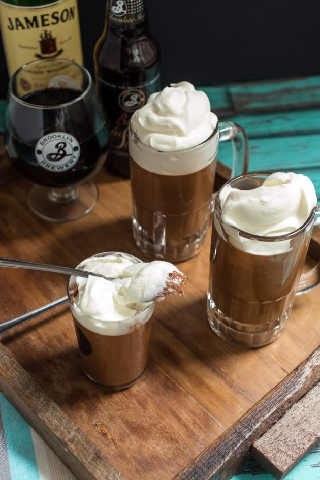 Chocolate Stout Mousse with Whiskey Cream Pic