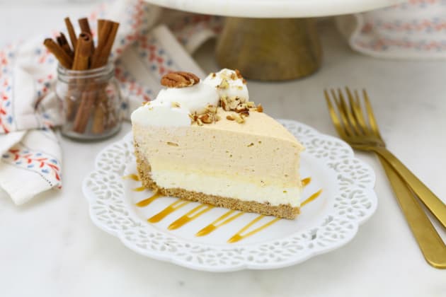 No Bake Pumpkin Mousse Cake with White Chocolate Image