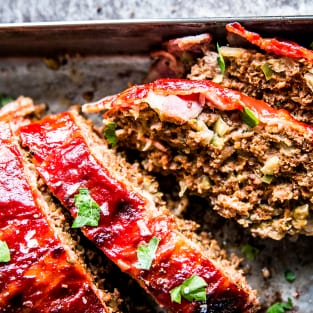 Bacon wrapped meatloaf photo