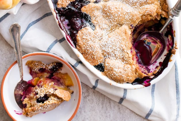 Oatmeal Cookie Blueberry Peach Cobbler Photo