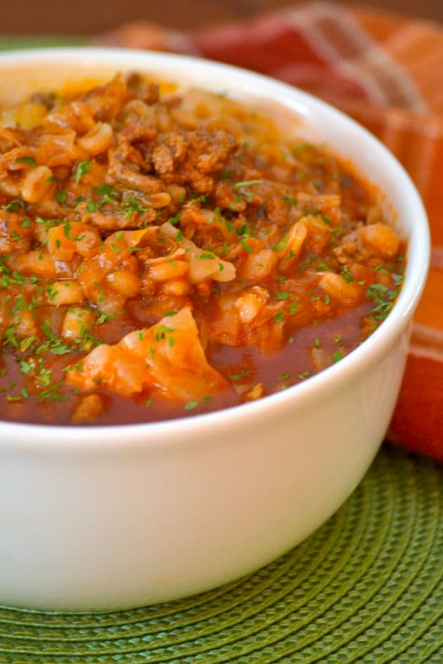 Stuffed Cabbage Soup with Barley Picture