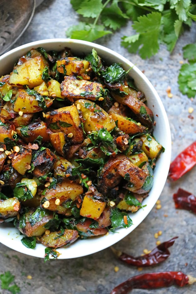 Potato Salad with Moringa Leaves Pic