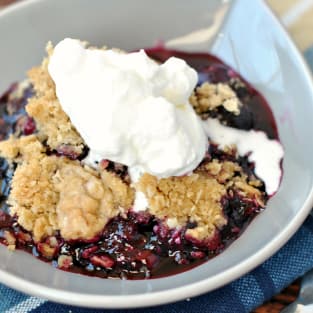 Blueberry crisp photo