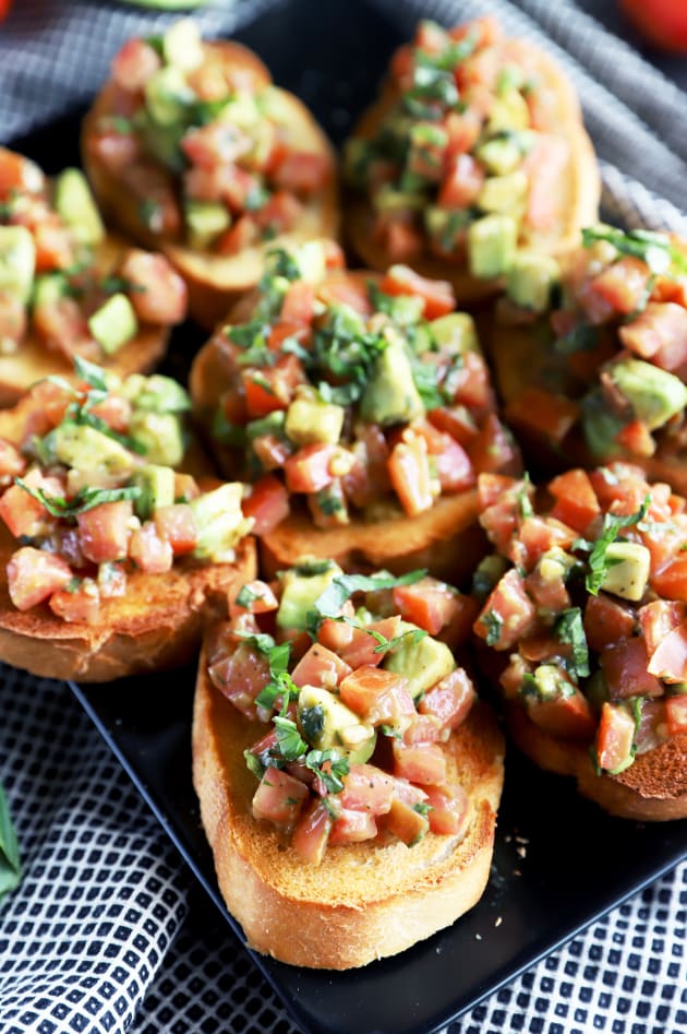 Avocado Bruschetta Recipe - Food Fanatic