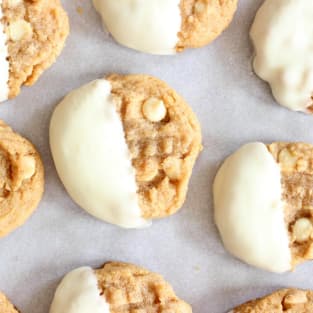 White chocolate peanut butter cookies photo