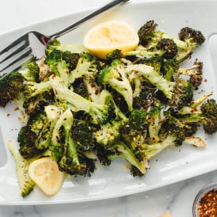 Air fryer broccoli recipe photo