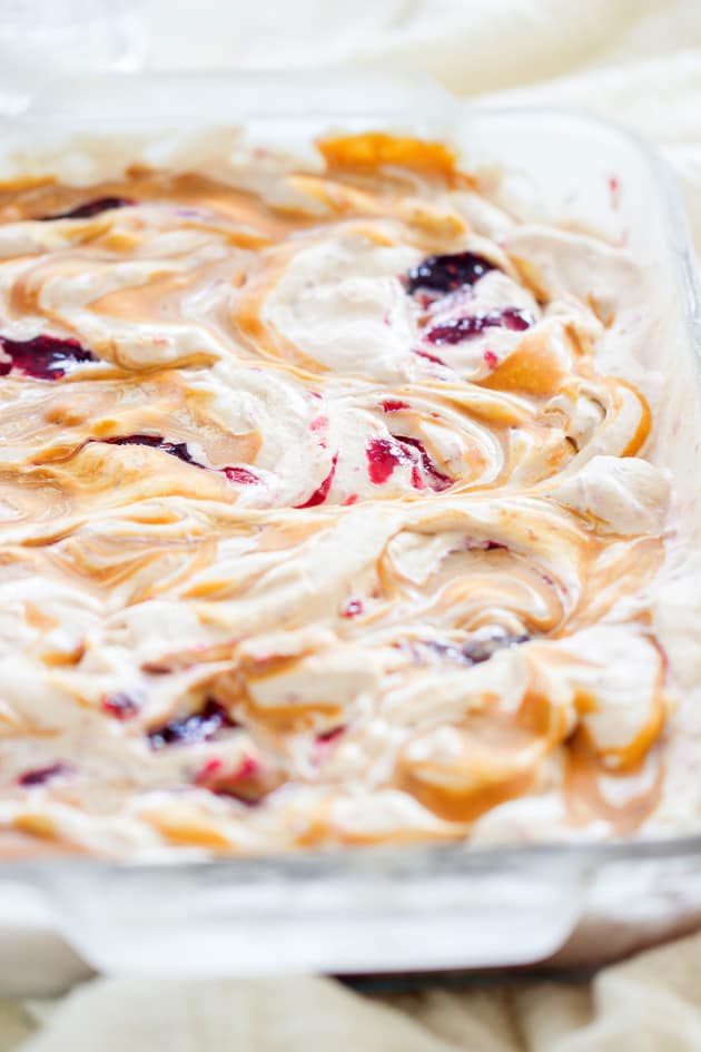 No Churn Peanut Butter & Jelly Ice Cream Picture