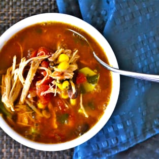 Mexican chicken soup photo