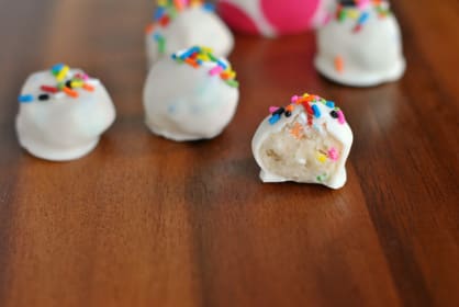 Funfetti Cookie Dough Truffles: Sprinkles Make Everything More Fun