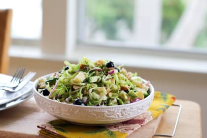 Shaved Brussels Sprout Salad: Full of Flavor, Variety
