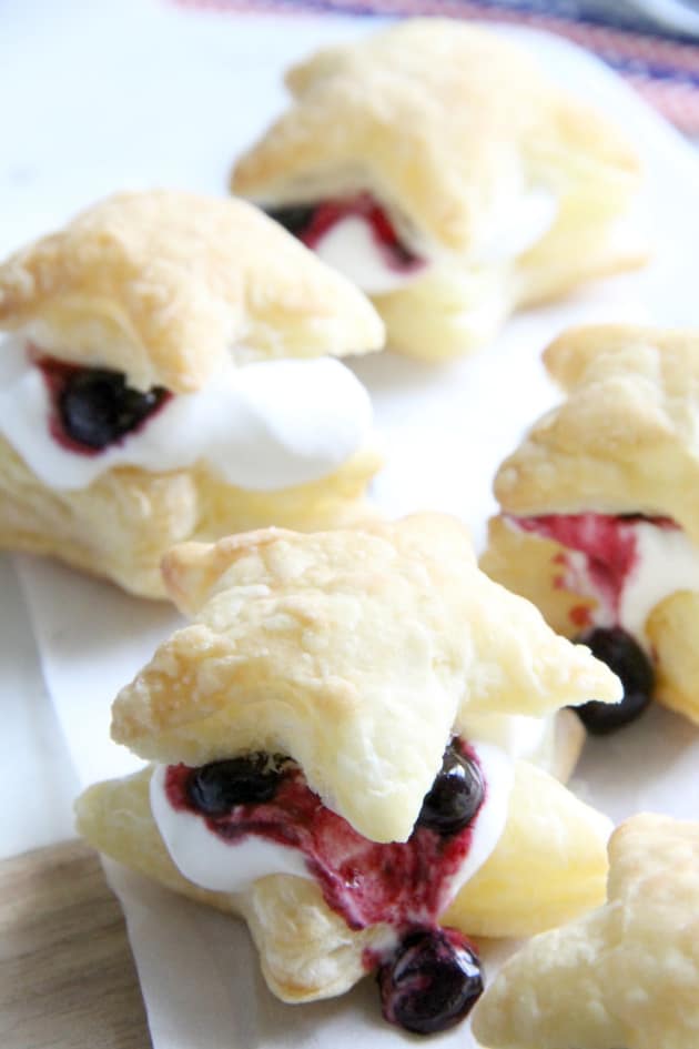 Blueberry Cream Puffs Image - Food Fanatic