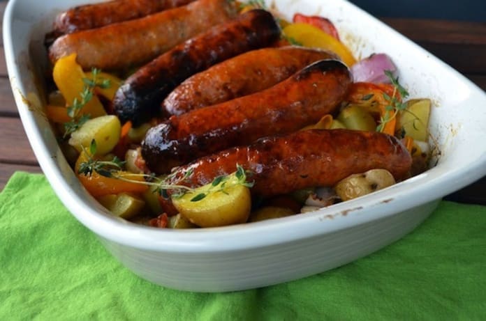 Slow Cooker Sausage and Peppers - Katie's Cucina