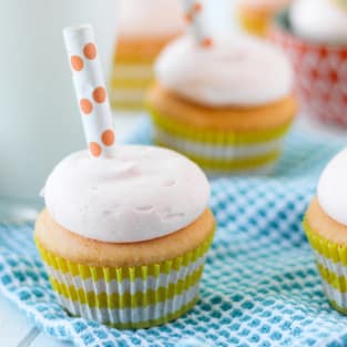 Orange creamsicle cupcakes photo