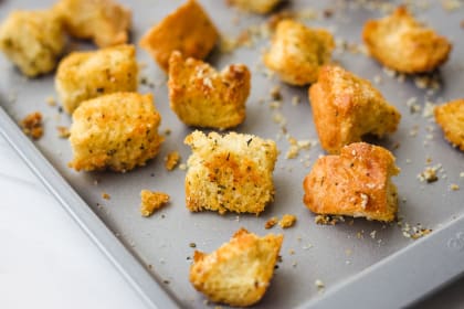 Toaster Oven Baked Croutons Recipe