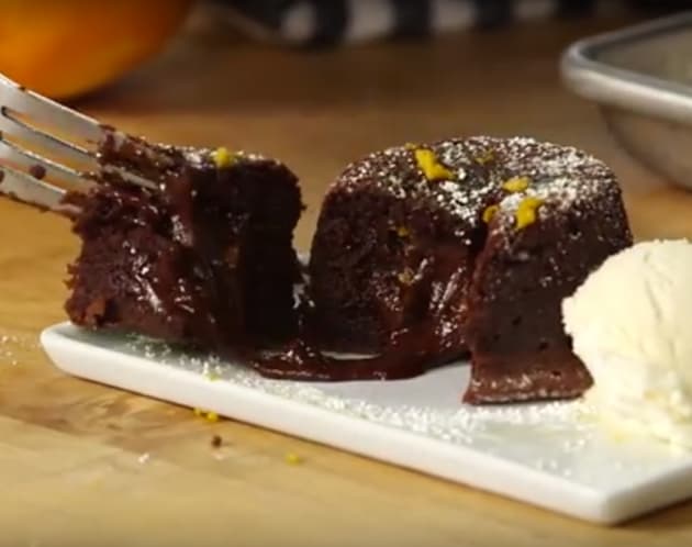Chocolate Lava Cake with Ice Cream