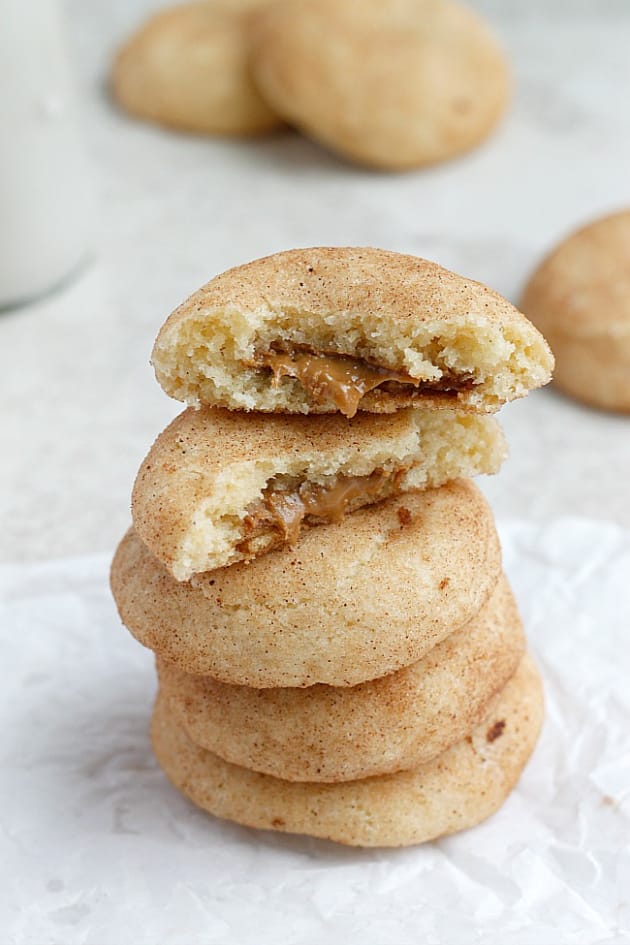 Biscoff Stuffed Vanilla Bean Snickerdoodles Image
