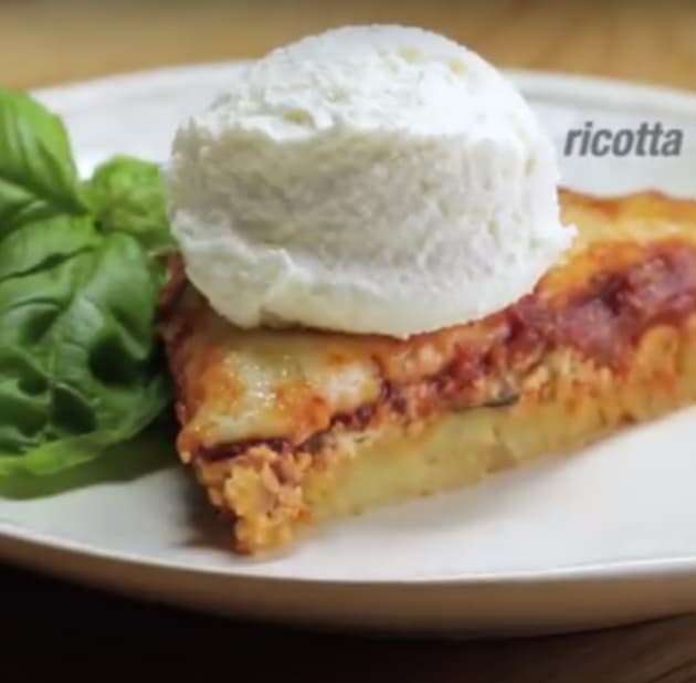 Spaghetti Pie with Ricotta