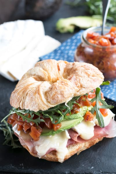 File 2 Avocado Prosciutto Brie Sandwiches