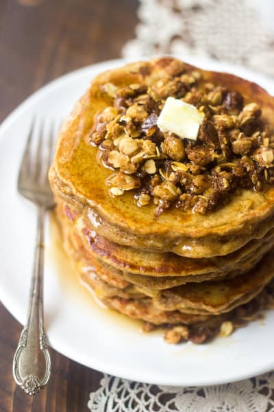 Whole Wheat Apple Pancakes Recipe - Food Fanatic