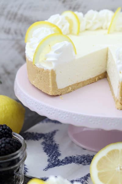 No Bake Lemon Cheesecake Recipe - Food Fanatic