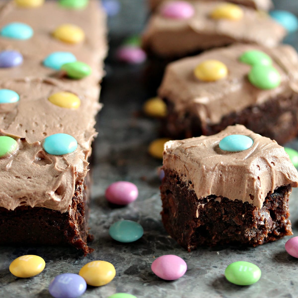 M&M Brownies Recipe - Food Fanatic