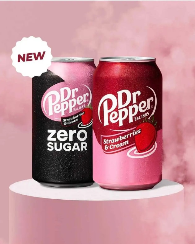 Dr. Pepper Drops New Dr. Pepper Strawberries & Cream Food Fanatic