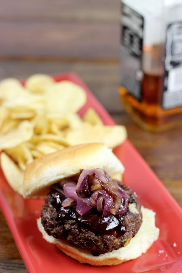 Bbq Burger Smoked Splashed With Whiskey Food Fanatic