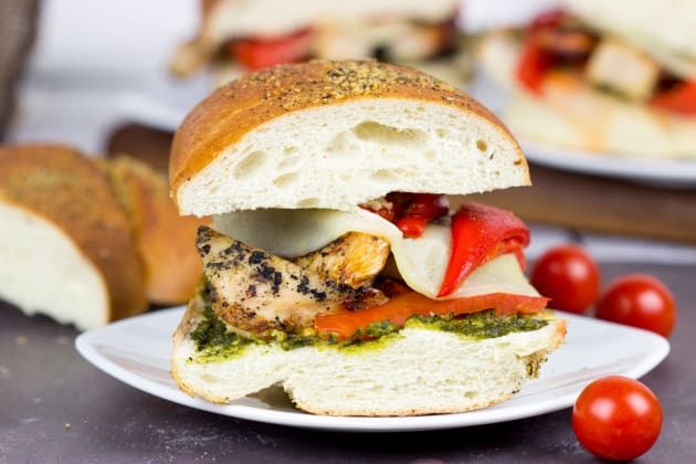 Grilled Chicken Pesto Sandwich Photo