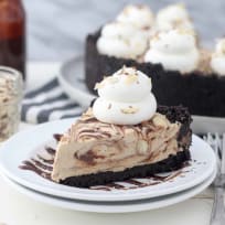 No Bake Mocha Fudge Pie Recipe
