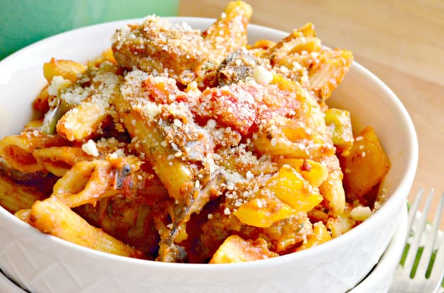 Sausage and Peppers Pasta Recipe - Food Fanatic