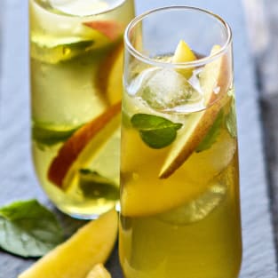 Green tea cocktail photo
