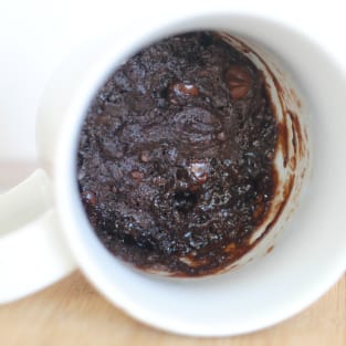 Brownie in a mug photo
