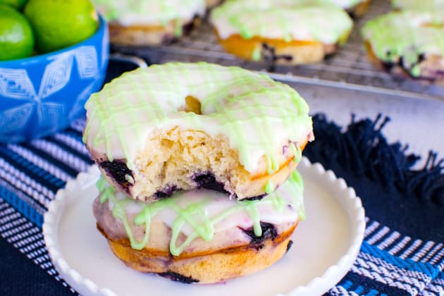 Blueberry Key Lime Donuts Photo
